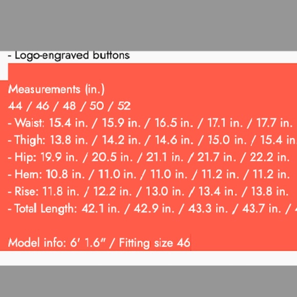 Andersson Bell Fatani Crack Cargo Pants  Orange (Size 50 IT/US 34) - Picture 8 of 8